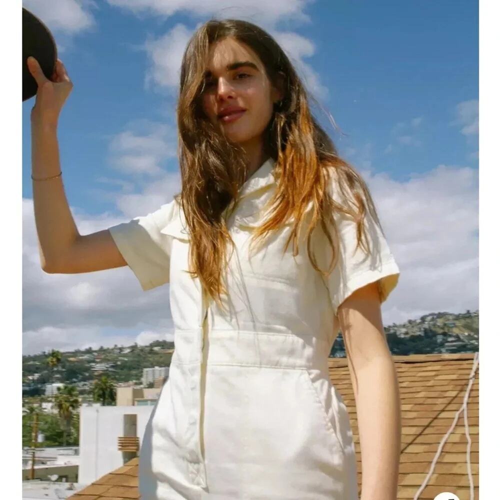 BDG Lizzy Coverall Jumpsuit Ivory Size M - Picture 5 of 14